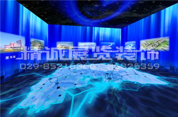 下沉式背投沙盤