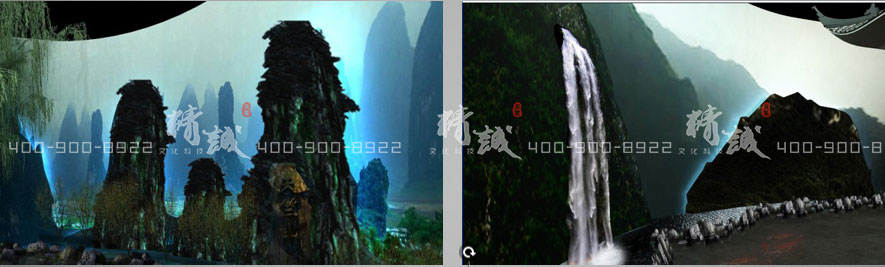 旅游行業(yè)展廳設(shè)計(jì)效果圖