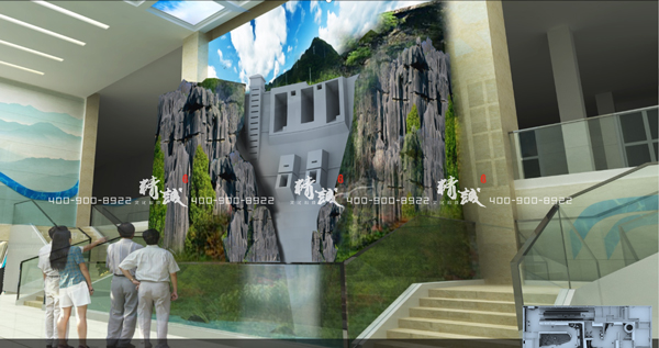 引漢濟渭展廳設(shè)計效果圖