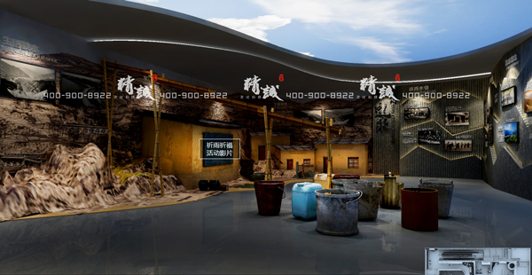 引漢濟渭展廳設(shè)計效果圖