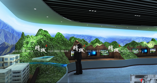 引漢濟渭展廳設(shè)計效果圖