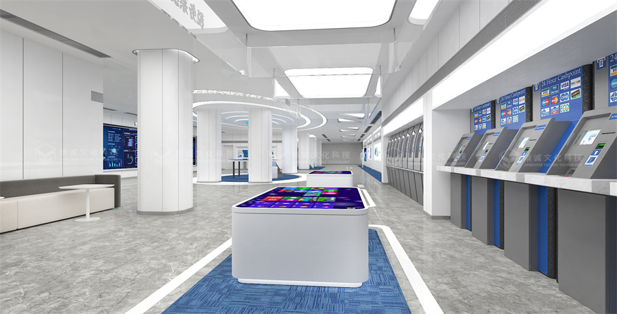 銀行展廳設(shè)計-建設(shè)銀行智慧政務(wù)大廳