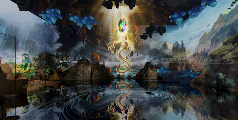 神話(huà)展廳設(shè)計(jì)-潼關(guān)古城中國(guó)神話(huà)展廳